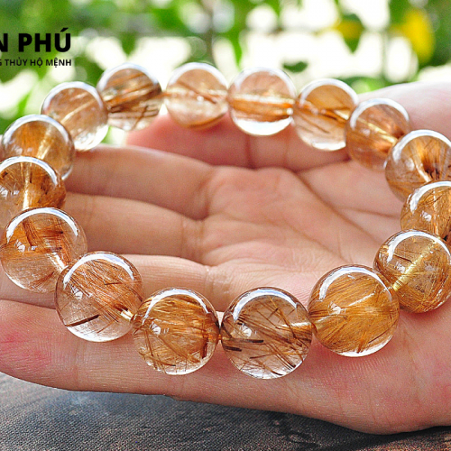 vòng thạch anh tóc nâu