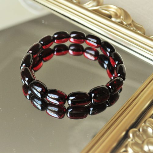 Vòng Hổ Phách Nga Huyết Đỏ Dạng Lu 10 ly