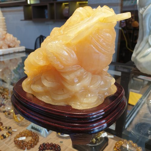Thiềm thừ vàng để bàn Ngọc hoàng long
