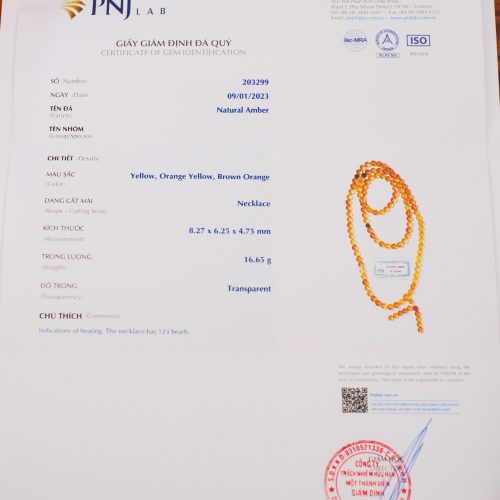 108 hạt 6 ly vàng