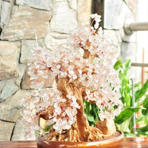 Cây Tài Lộc Đá Thạch Anh Trắng Cỡ Đại