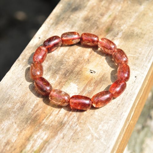 Vòng Thạch Anh Tóc Đỏ Dạng Lu 10 ly