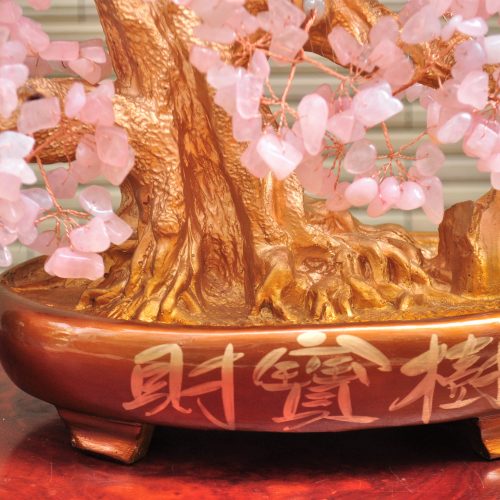 Cây tài lộc thạch anh hồng