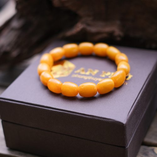 Vòng hổ phách mật lạp Nga dạng lu size 10 ly