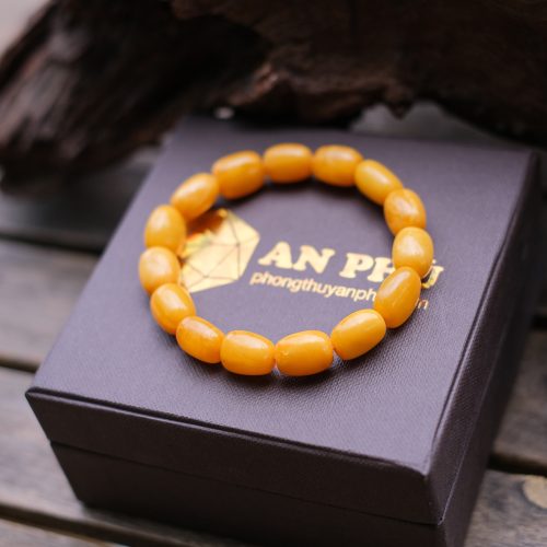 Vòng hổ phách mật lạp Nga dạng lu size 10 ly