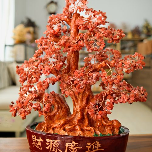 Cây Đá Phong Thủy Tài Lộc Mã Não Đỏ Cỡ Siêu Lớn