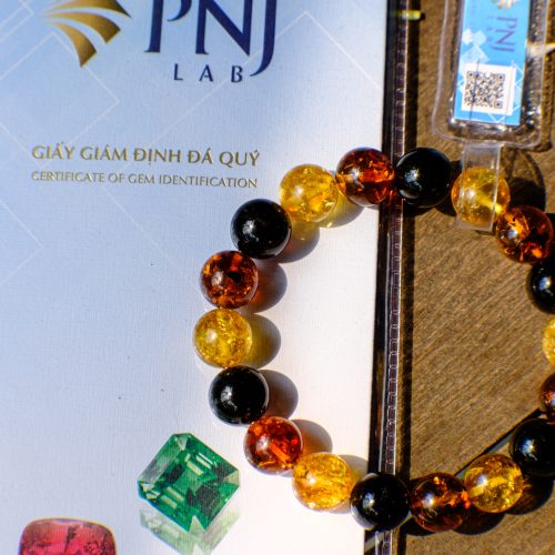Vòng Hổ Phách Đa Sắc Nga 12 Ly tại Phong thủy An Phú